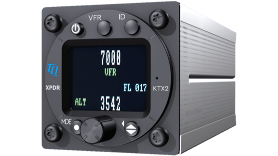 KTX2-S basic, mode S Transponder class 1, ADS-B-out optional