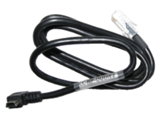 Cable CC-NP-OUDIE2-R2 model Q4-2019 (RJ45 - miniUSB 90°)