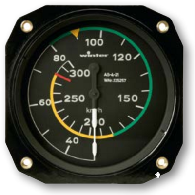 Winter 6FMS421 Fahrtmesser 80mm