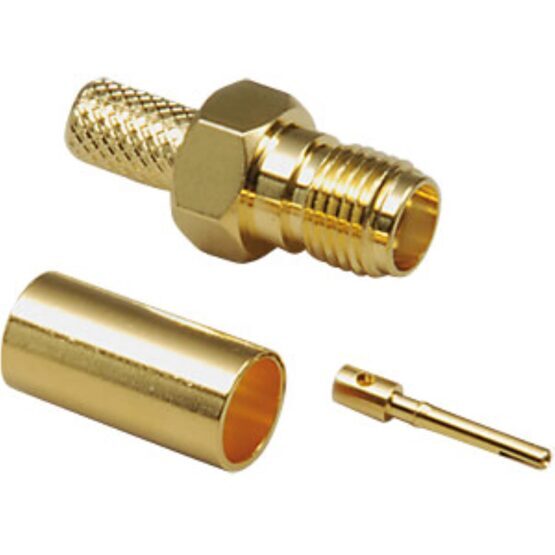 SMA(f) connector, straight, 50 Ohm, RG-58C/U