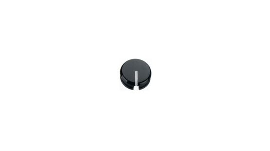 Cap 11mm, black with white indication line