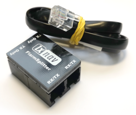 Flarm splitter (RJ12 6 pol.)