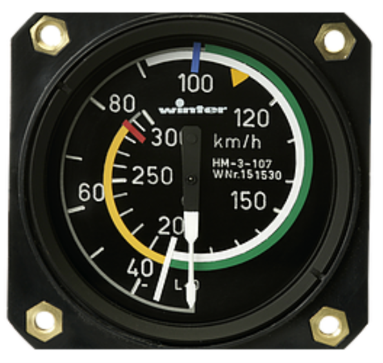 Winter 7FMS421 Fahrtmesser 57mm