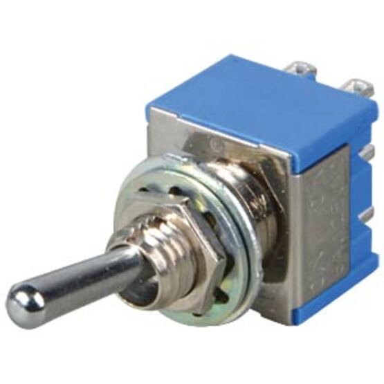 Miniature switch DPDT, on-off-on, 2 poles