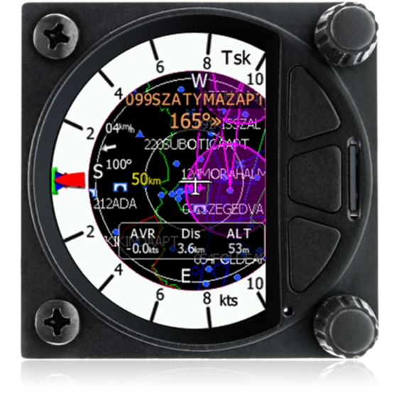 S8 standalone digital vario 57mm with navigation, map